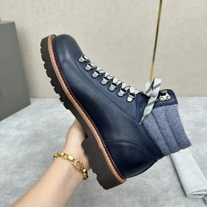 Men's Casual Lace-up High Top Hiking Boots