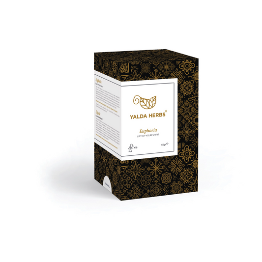Yalda Herbs- Euphoria-18 Pyramid Teabag -Black tea & Saffron