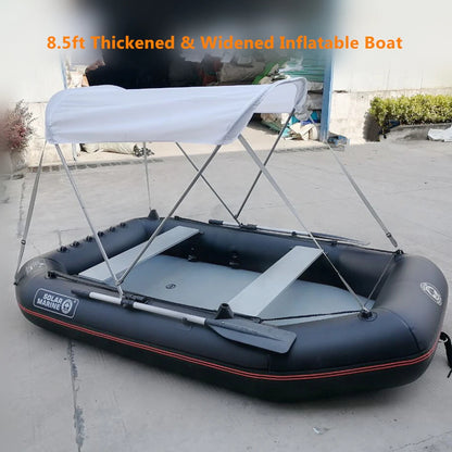 Thickened and Widened Inflatable Fishing Platform Boats with Universal Paddle