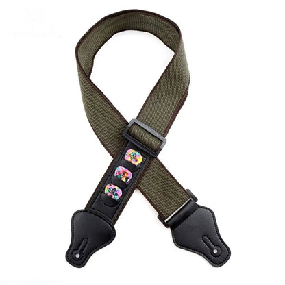 Adjustable Cotton Non Slip Guitar Strap