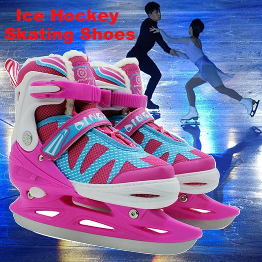 1 Pair Adjustable Ice Figure Skates