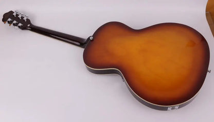 Flamed Maple Semi Hollow P90 Black Pickup Electric Jazz Guitar