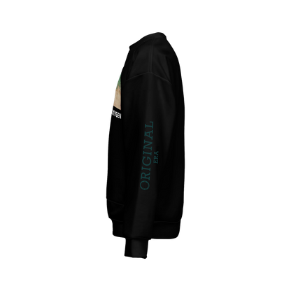 Orignal Era Men’s 'Oxygen' Relaxed Fit Sweatshirt With Front Patch-Super Heavy 375g
