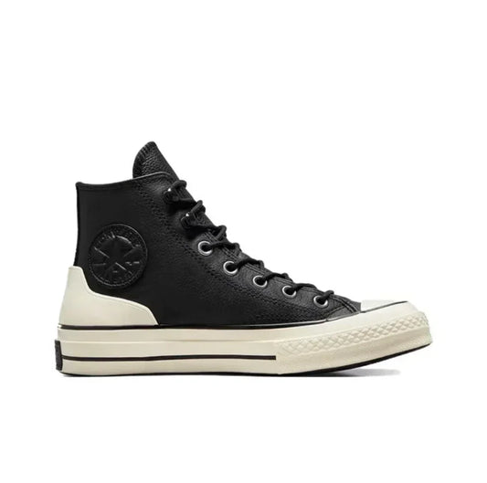 Unisex Converse 1970s Skateboarding Leather Waterproof High-top Sneakers (Black)