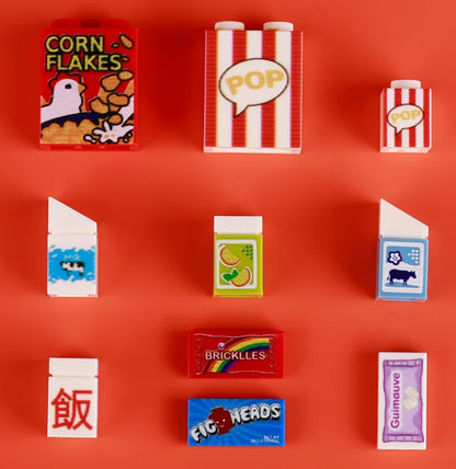 Miniature recreational block toy pieces