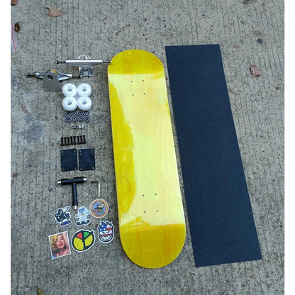 DIY Full (7.75" - 8.5") Skateboard Set - (7ply Canadian Maple Deck)