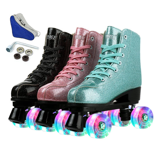 Polyurethane Flash Quad Roller Skates