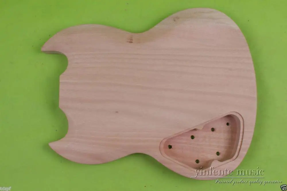 DIY Electric Guitar Body Mahogany Replacement Unfinished SG style #852