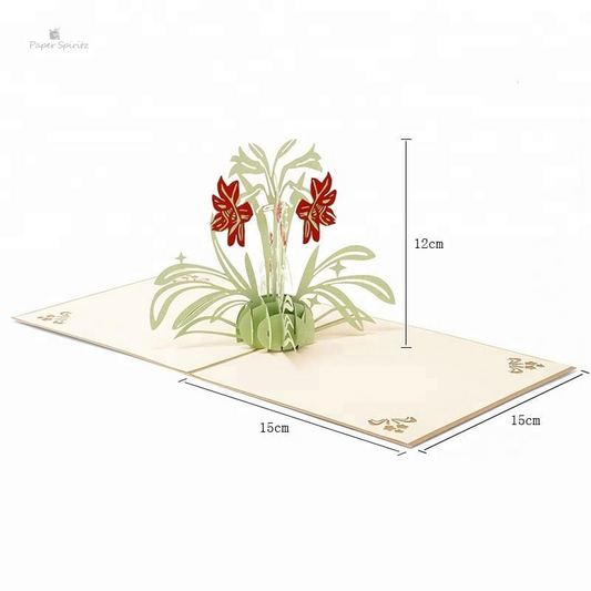 Gold Daffodil 3D Pop Up Greeting Card