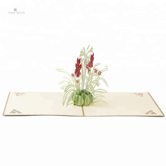 Gold Daffodil 3D Pop Up Greeting Card