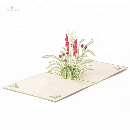 Gold Daffodil 3D Pop Up Greeting Card