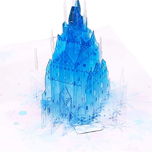 Crystal castle 3D Pop Up Greeting Card