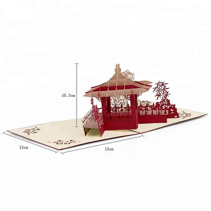 Suzhou Gardens 3D Pop Up Greeting Card