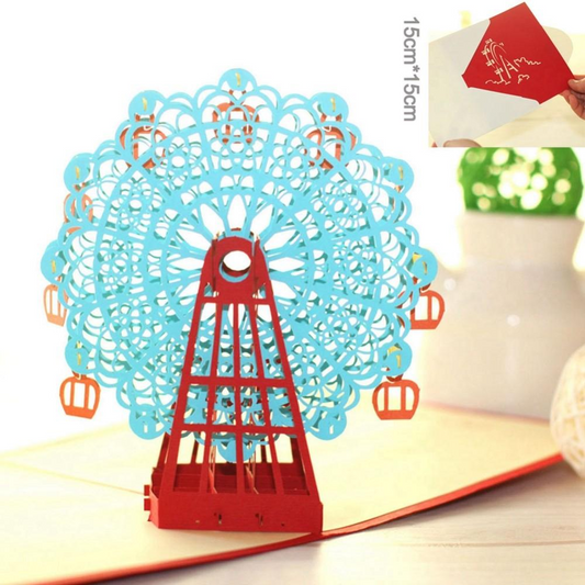 3D Ferris Wheel 3D Pop Up Greeting Card
