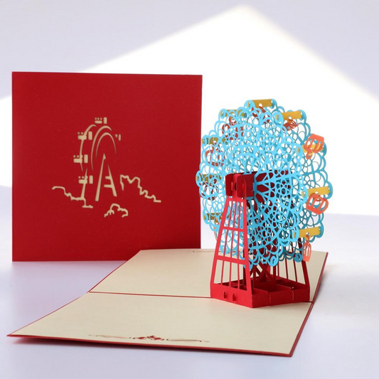 3D Ferris Wheel 3D Pop Up Greeting Card