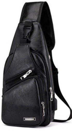 Men's USB Charging Chest Bag