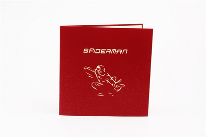 Handmade 3D Pop UP Spiderman Greeting Card