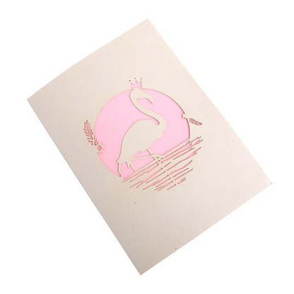 Flamingo Pop Up Greeting Card