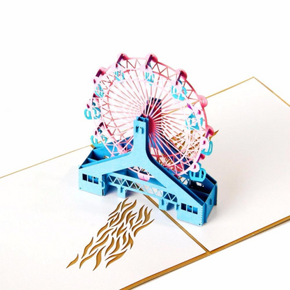 Ferris wheel 3D Pop up Greeting Card