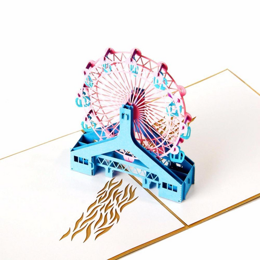 Ferris wheel 3D Pop up Greeting Card