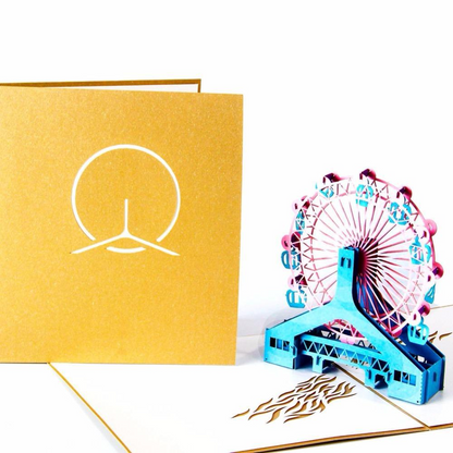 Ferris wheel 3D Pop up Greeting Card