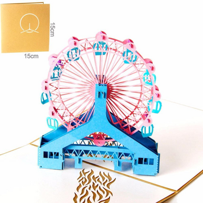 Ferris wheel 3D Pop up Greeting Card