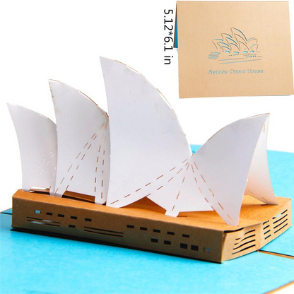 Sydney Opera House 3D Pop up Greeting Card
