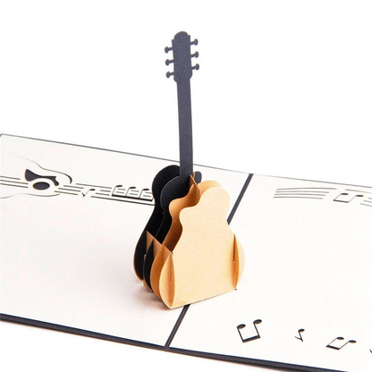3d Pop Up Handmade Guitar Card