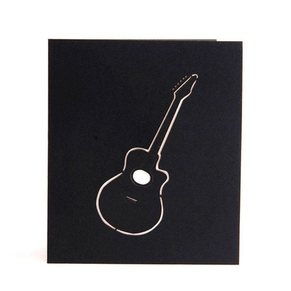 3d Pop Up Handmade Guitar Card