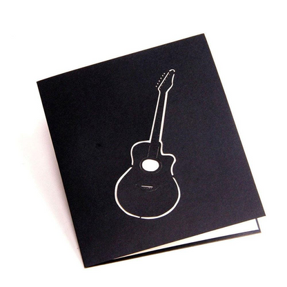 3d Pop Up Handmade Guitar Card