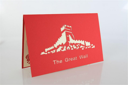 3D Pop The great Wall of China Greeting Card