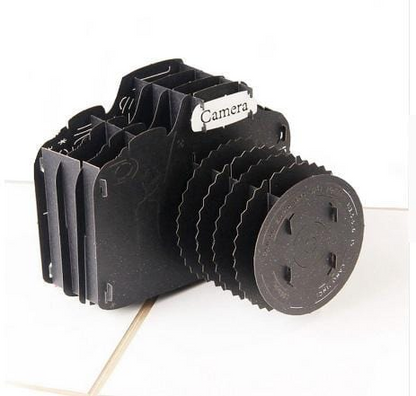 3D pop up Camera Greeting Card