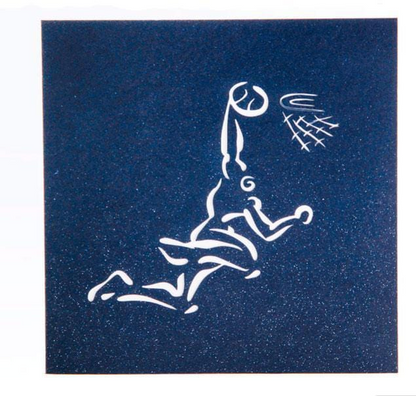 3D pop up Basketball  Greeting Card