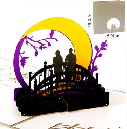 Couples Love 3d Pop Up Valentines Day Greeting Card