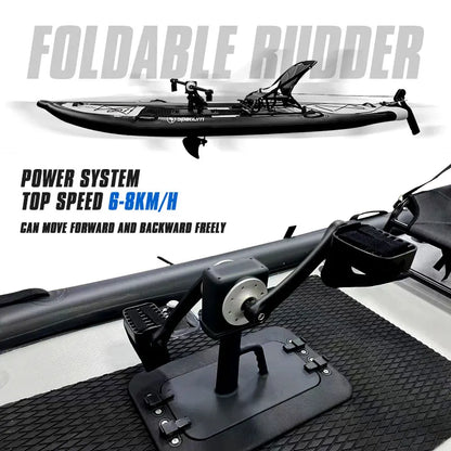 Spatium Portable Inflatable One-Person Pedal Kayak