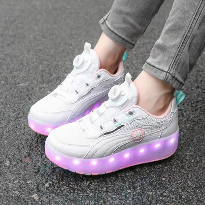 Children's Roller Skate Sneakers Shoes - 2 Wheels