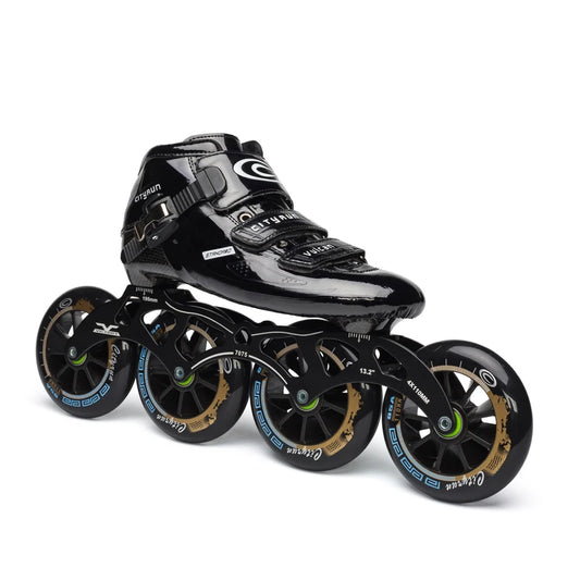 Advanced Carbon Fiber Inline Speed Skates - 7075 Alloy CNC Frame |  85A Durable PU 110mm 100mm 90mm Roller Wheels