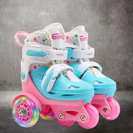 Childrens Adjustable High Plastic Skates - For Age 2-8