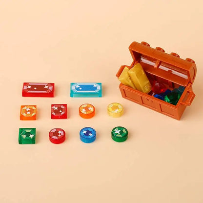 Miniature recreational block toy pieces