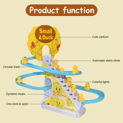 Electric Duck Climbing Stairs Toy