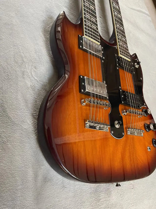6-Chord+12 Chord Double Path Sunset Color Body Edition Electric Guitar