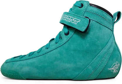 BONT Parkstar Soft Teal Suede Roller Skates for Park Ramps Bowls Street - Indoor/Outdoor