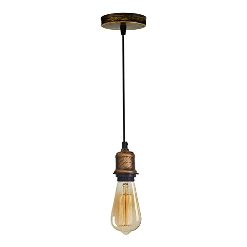 Light Hanging Pendant Light Cord E26 Socket PVC Light Fixture~1142