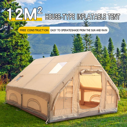 Large  Premium Waterproof Inflatable Tent Outdoor Camping
