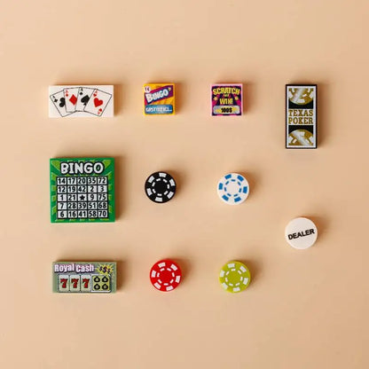 Miniature recreational block toy pieces