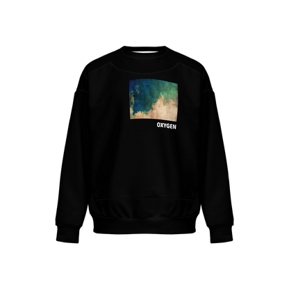 Orignal Era Men’s 'Oxygen' Relaxed Fit Sweatshirt With Front Patch-Super Heavy 375g