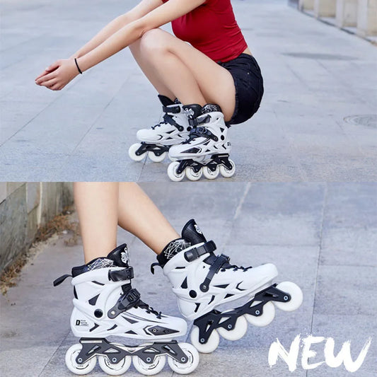 Slalom Professional 4 Wheels Free Skating Adult Inline Roller Skates