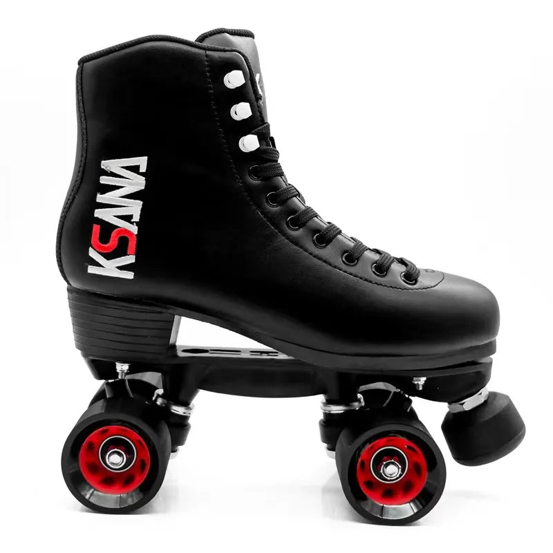 KSANA Microfiber Leather, Speed Sliding, Quad Sneakers Quad Roller Skates