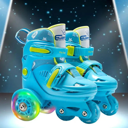 Childrens Adjustable High Plastic Skates - For Age 2-8