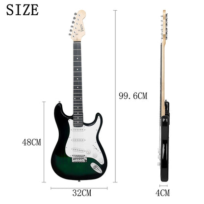IRIN 39 Inch 21 Frets Electric 6 String Guitar Set